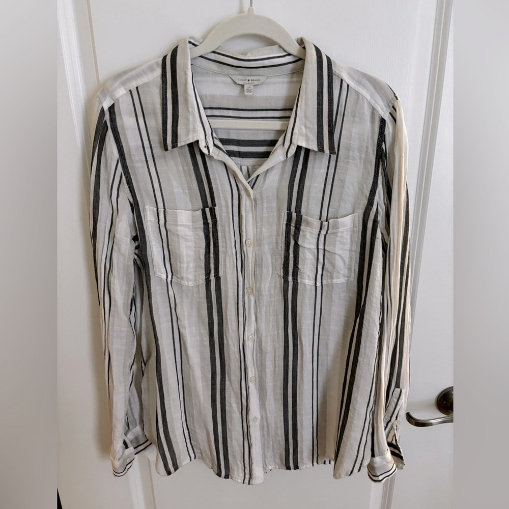 Free People Button Down Blouse